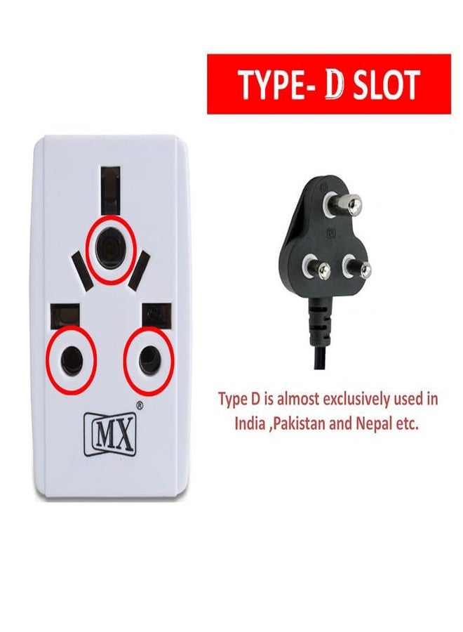 MX Universal Travel Adapter Plug 13A Power Converter for UK Type-G Outlets Compatible with Type-D, Type-I Plugs International Plug Adapter for India, Australia, China, Dubai, Singapore, England - Image 3